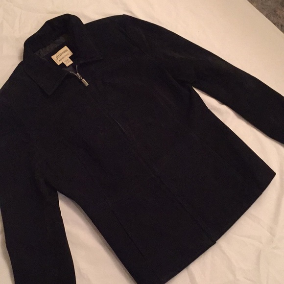 St. John's Bay Jackets & Blazers - St. John’s Bay Washable Suede Leather Jacket